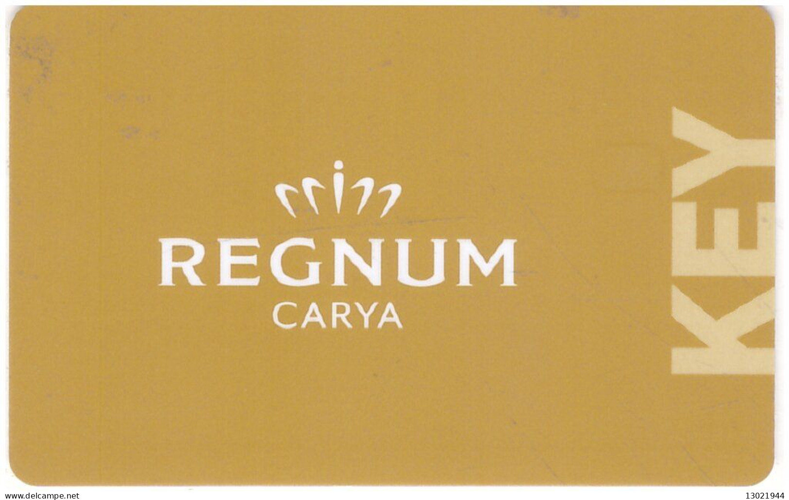 TURCHIA    KEY HOTEL  Regnum Carya -     Antalya - Cartes D'hotel