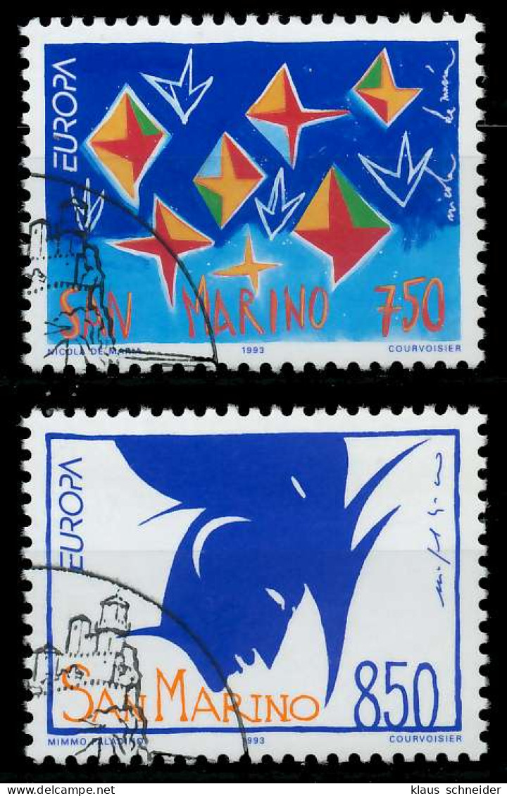 SAN MARINO 1993 Nr 1523-1524 Gestempelt X5DFB46 - Used Stamps