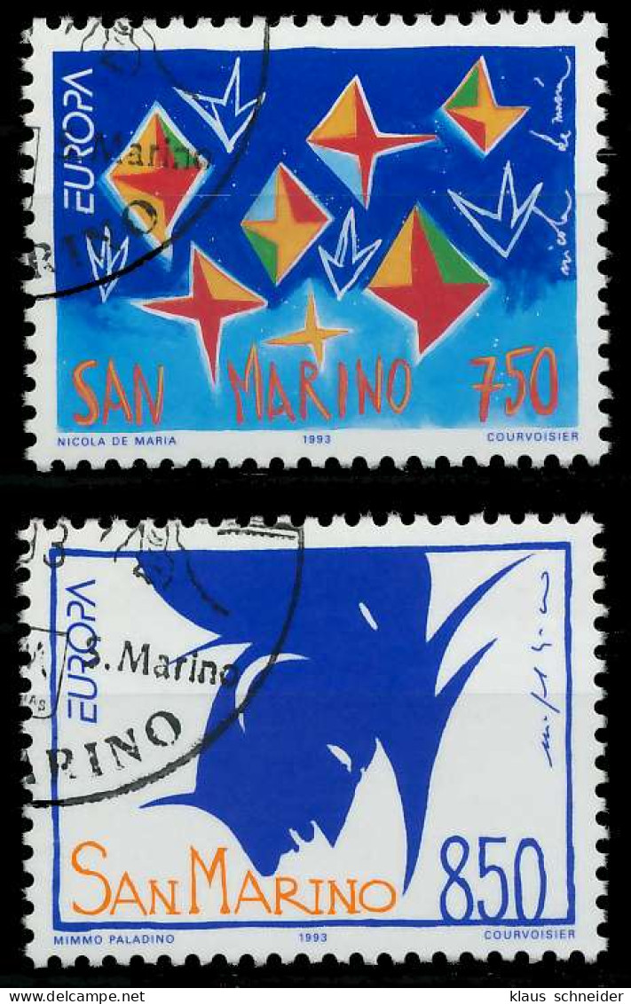 SAN MARINO 1993 Nr 1523-1524 Gestempelt X5DFB52 - Used Stamps