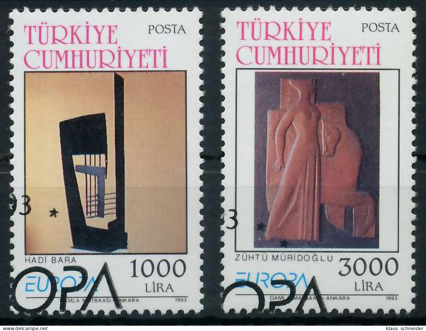 TÜRKEI 1993 Nr 2984-2983 Gestempelt X5DFC12 - Used Stamps
