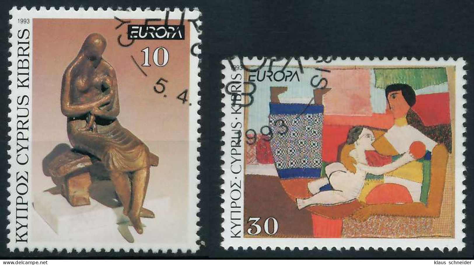 ZYPERN 1993 Nr 803-804 Gestempelt X5DFC96 - Used Stamps