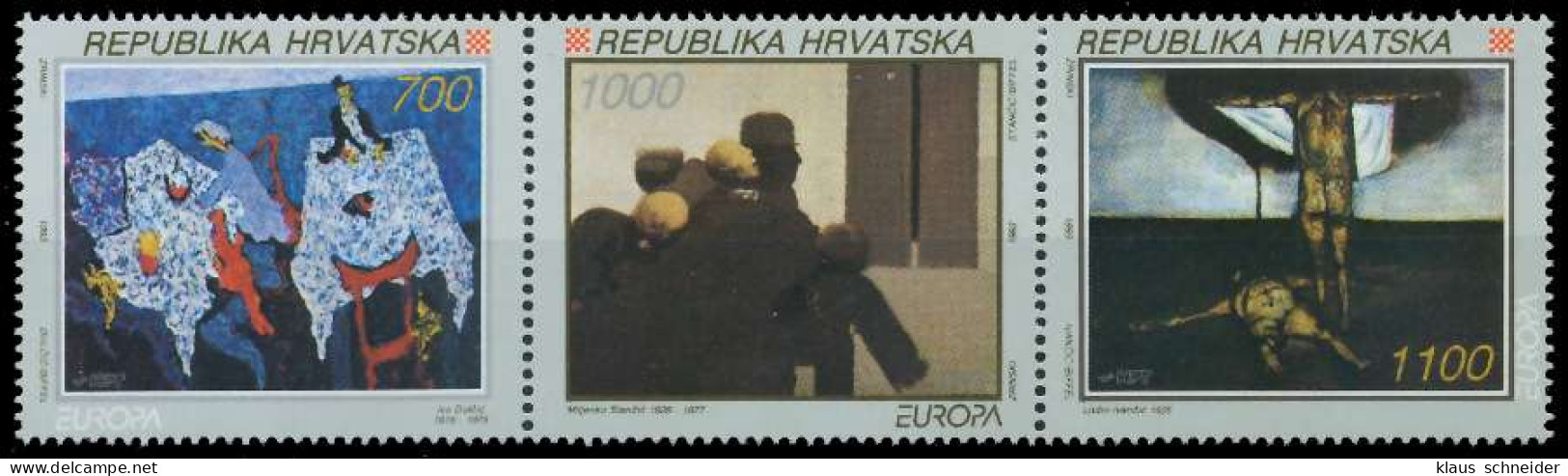 KROATIEN 1993 Nr 240-242 Postfrisch 3ER STR X5DFCCA - Croatie