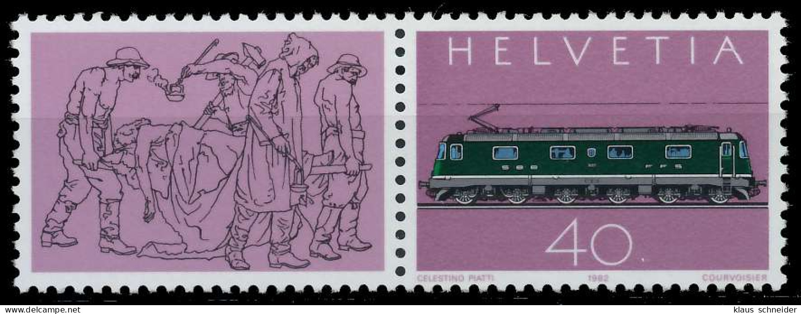 SCHWEIZ ZUSAMMENDRUCK Nr 1214 15 Zd3 Postfrisch WAAGR P X683A9E - Zusammendrucke