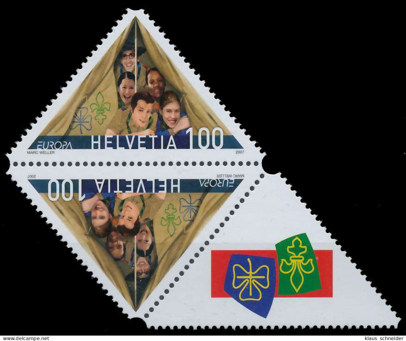 SCHWEIZ 2007 Nr 2011KDc Postfrisch SENKR PAAR X6916FE - Unused Stamps