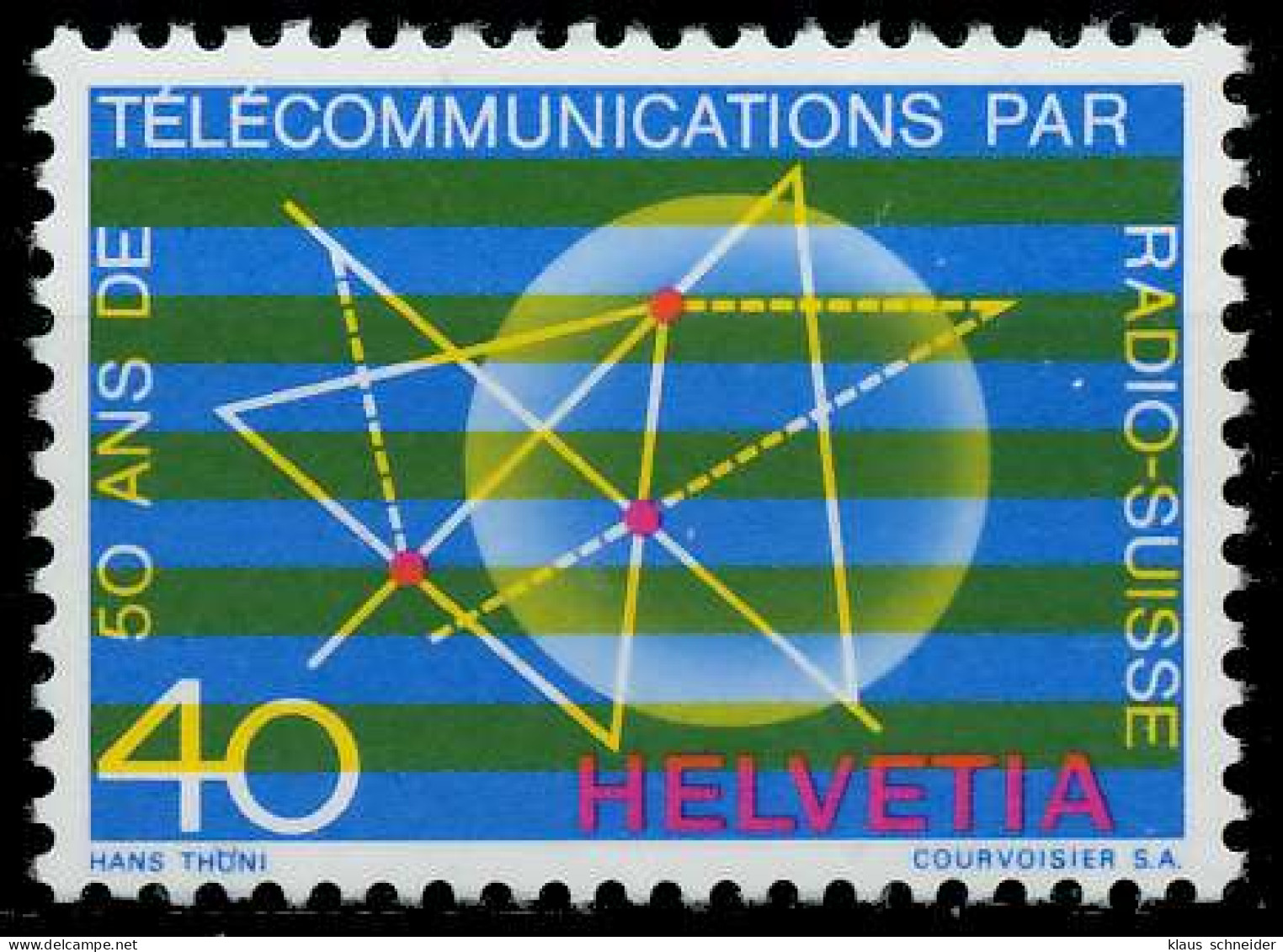 SCHWEIZ 1971 Nr 954 Postfrisch S2D438E - Unused Stamps