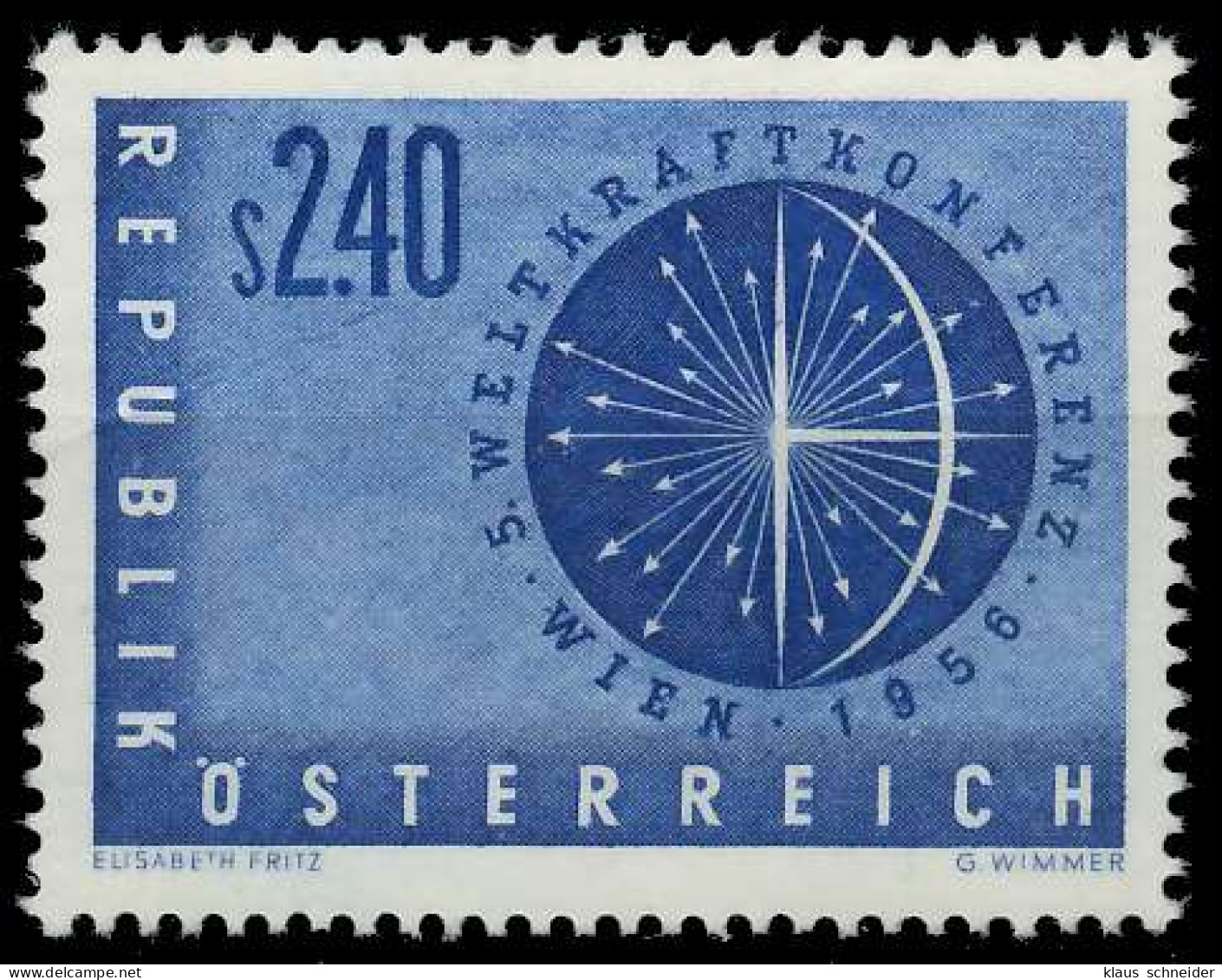 ÖSTERREICH 1956 Nr 1026 Postfrisch X7079AE - Unused Stamps
