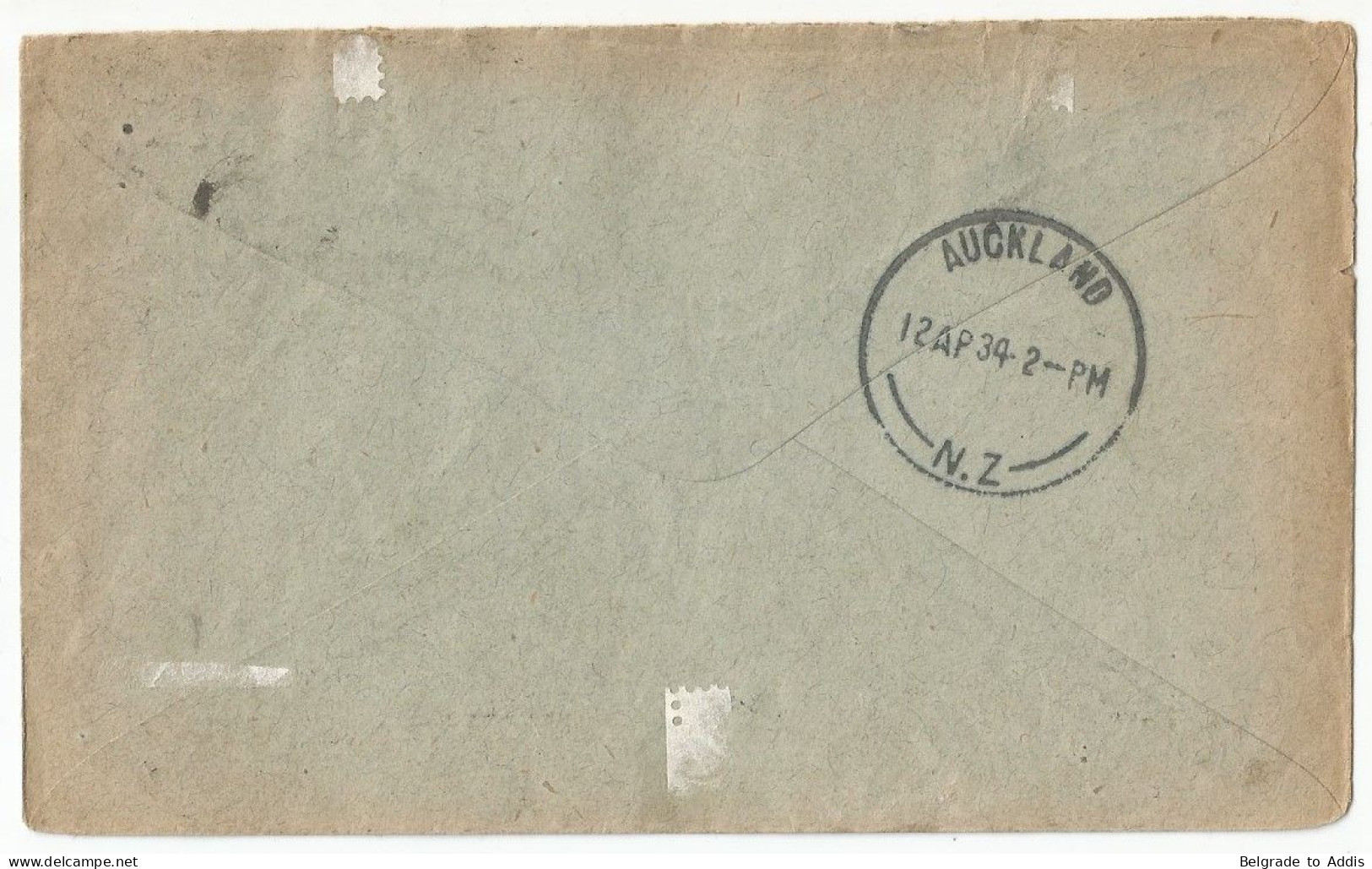 Australia Great Britain Cover To England Via New Zealand First Official Air Mail 1934 - Briefe U. Dokumente