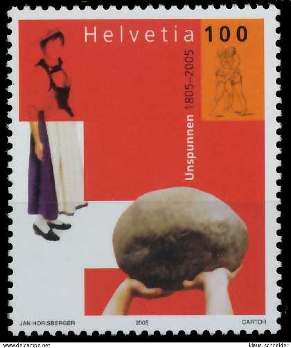 SCHWEIZ 2005 Nr 1917 Postfrisch S37DEC6 - Neufs