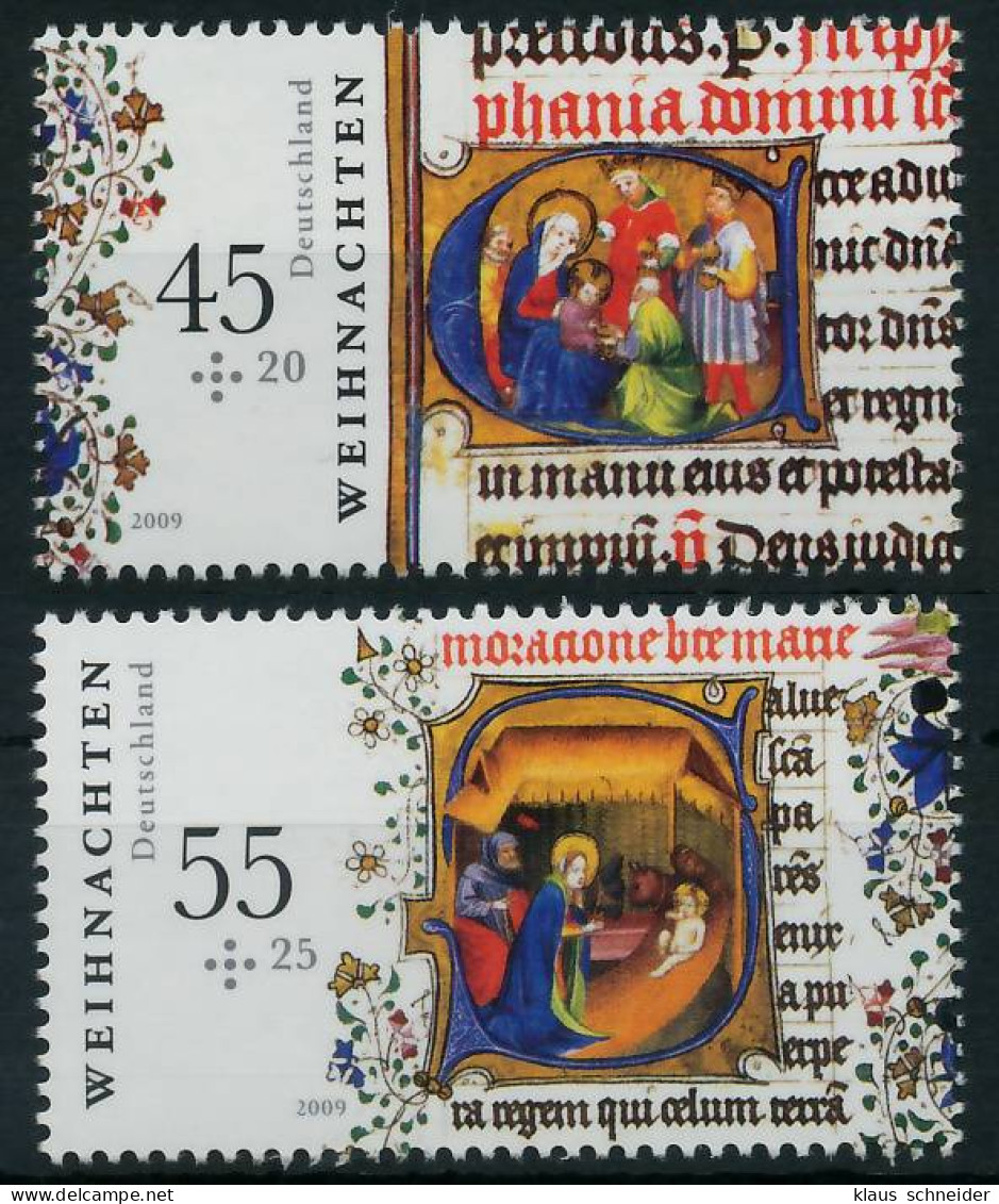 BRD BUND 2009 Nr 2763-2764 Postfrisch S3BFE06 - Unused Stamps