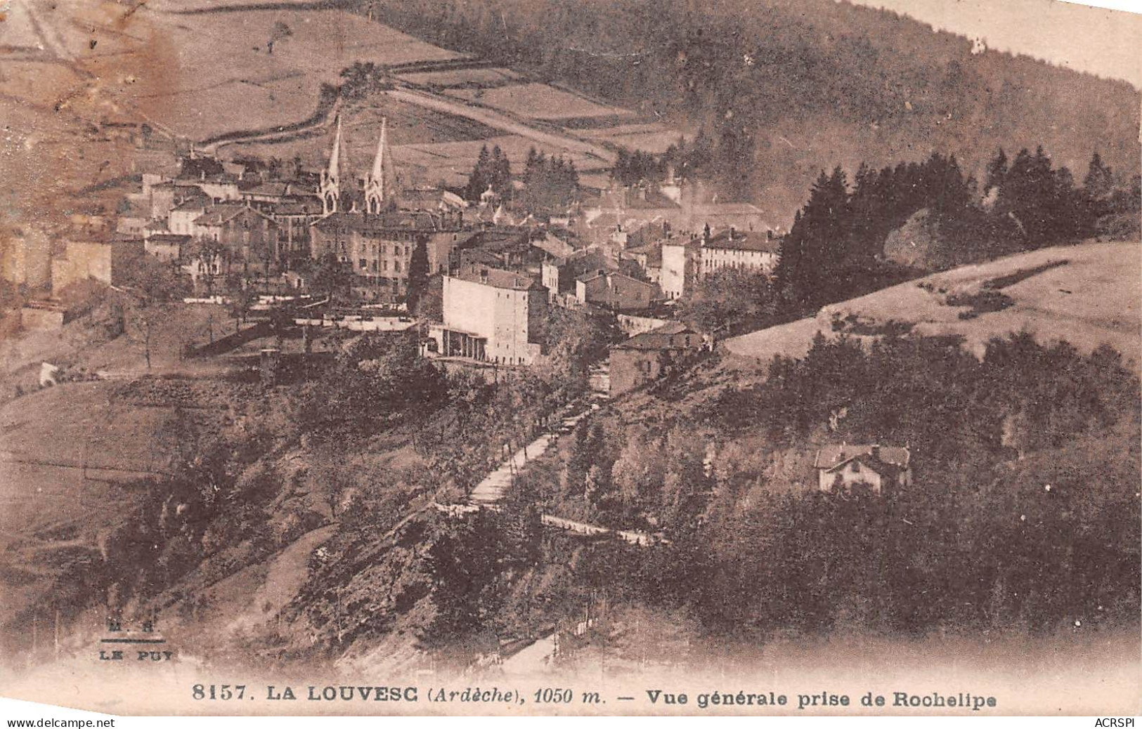 07 LA LOUVESC Vue Générale De La Ville Prise De ROCHELIPE (Scan R/V) N° 5 \MS9010 - La Louvesc