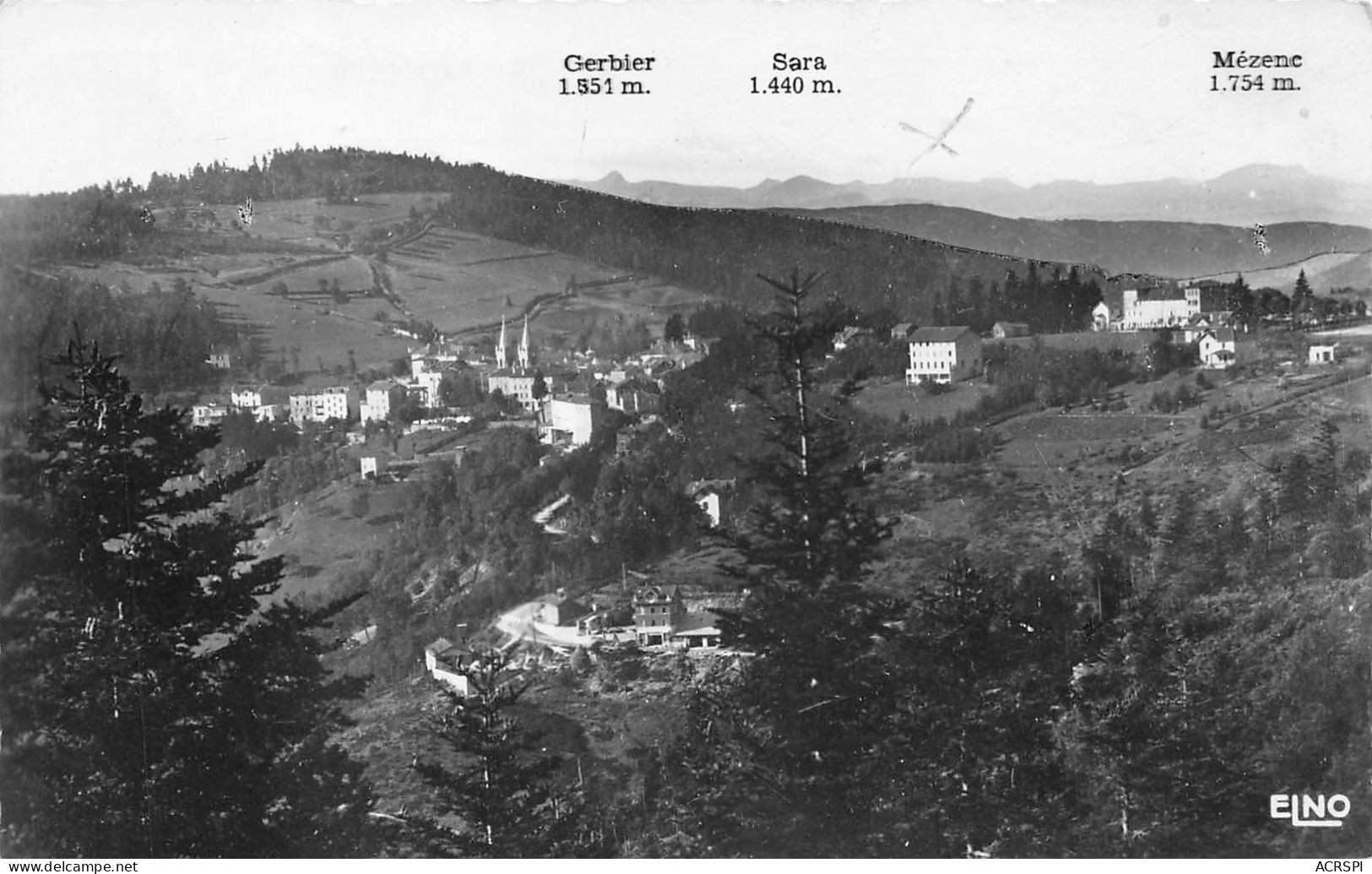 07 LA LOUVESC Vue Générale Route De Satillieu (Scan R/V) N° 14 \MS9010 - La Louvesc