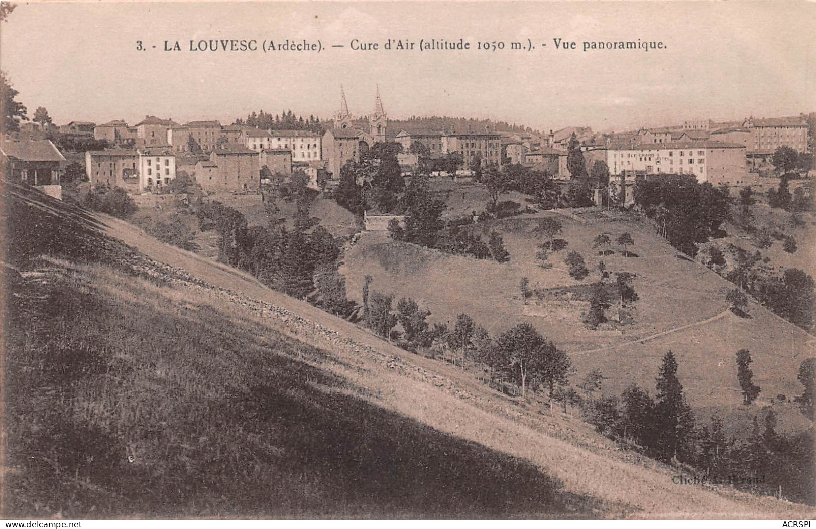 07 LA LOUVESC Vue Générale Panoramique Cure D'Air (Scan R/V) N° 9 \MS9010 - La Louvesc