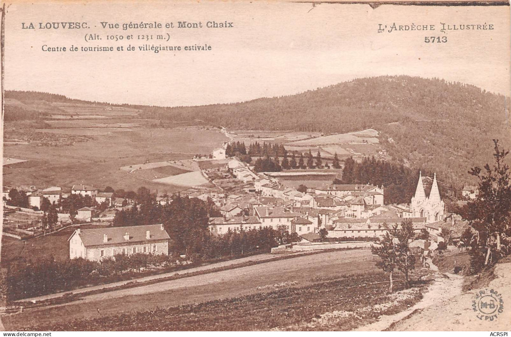 07 LA LOUVESC Vue Générale Villegiature Estivale (Scan R/V) N° 13 \MS9010 - La Louvesc