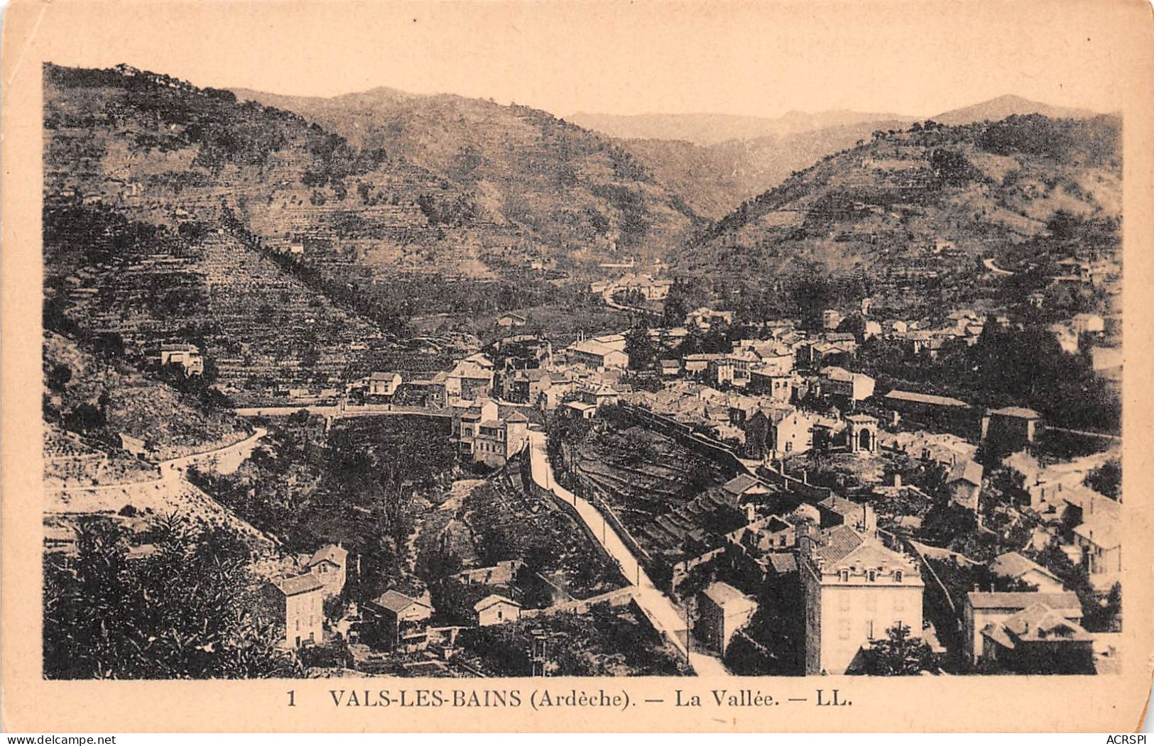 07 VALS-les-BAINS Vue Générale Sur La Vallée (Scan R/V) N° 39 \MS9009 - Vals Les Bains