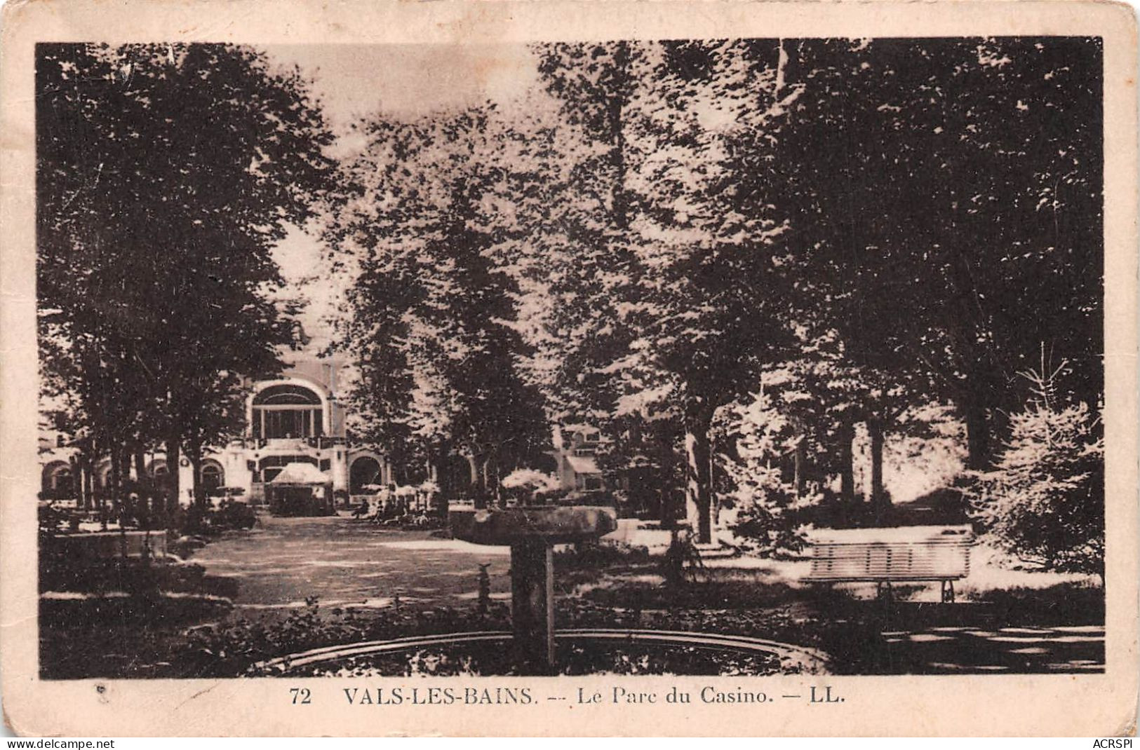 07 VALS-les-BAINS Le Parc Du Casino (Scan R/V) N° 21 \MS9009 - Vals Les Bains