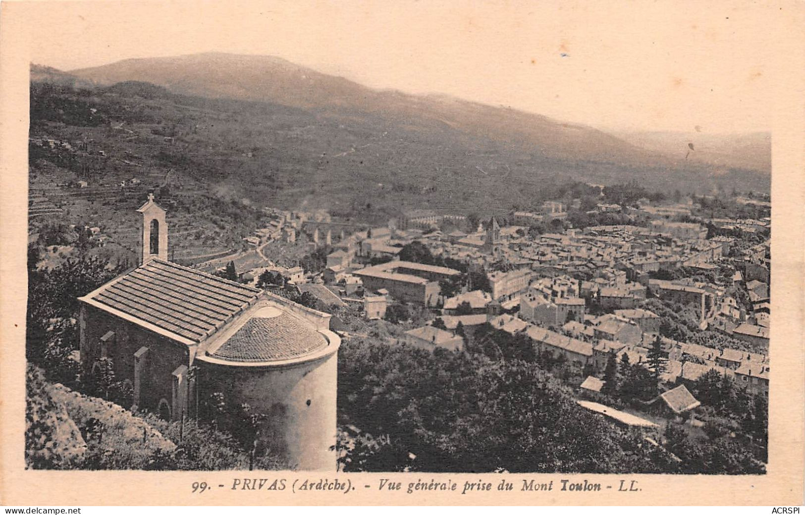07 PRIVAS Vue Générale Prise Du Mont Toulon (Scan R/V) N° 16 \MS9008 - Privas