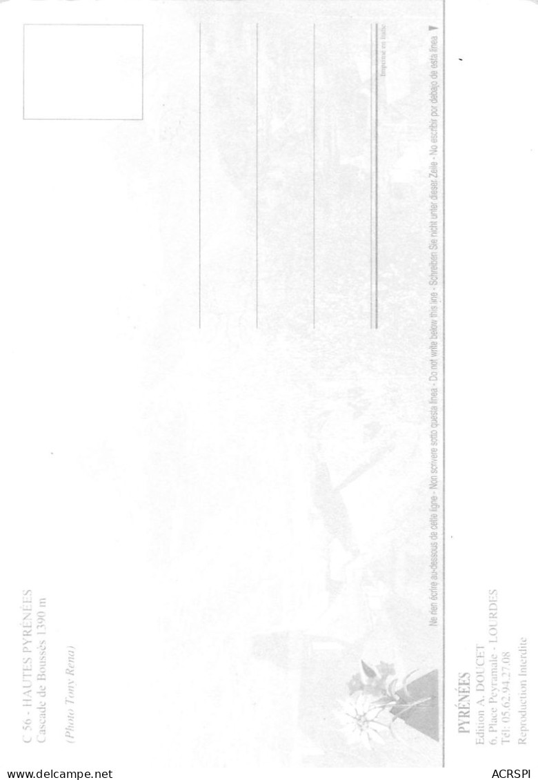65 CAUTERETS Cascade De BOUSSES (Scan R/V) N° 12 \MS9006 - Cauterets
