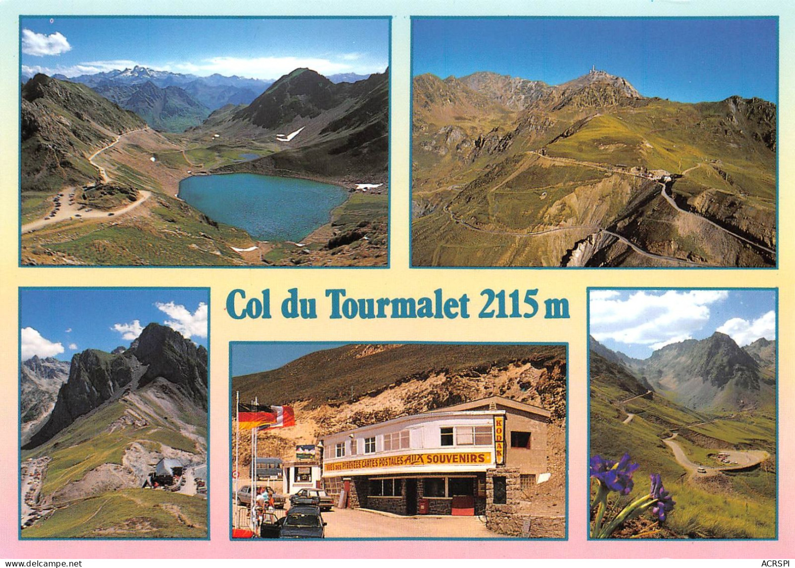 65 Col Du Tourmalet La Mongie-Bagnères-de-Bigorre BAR RESTAURANT Multivue (Scan R/V) N° 55 \MS9005 - Campan