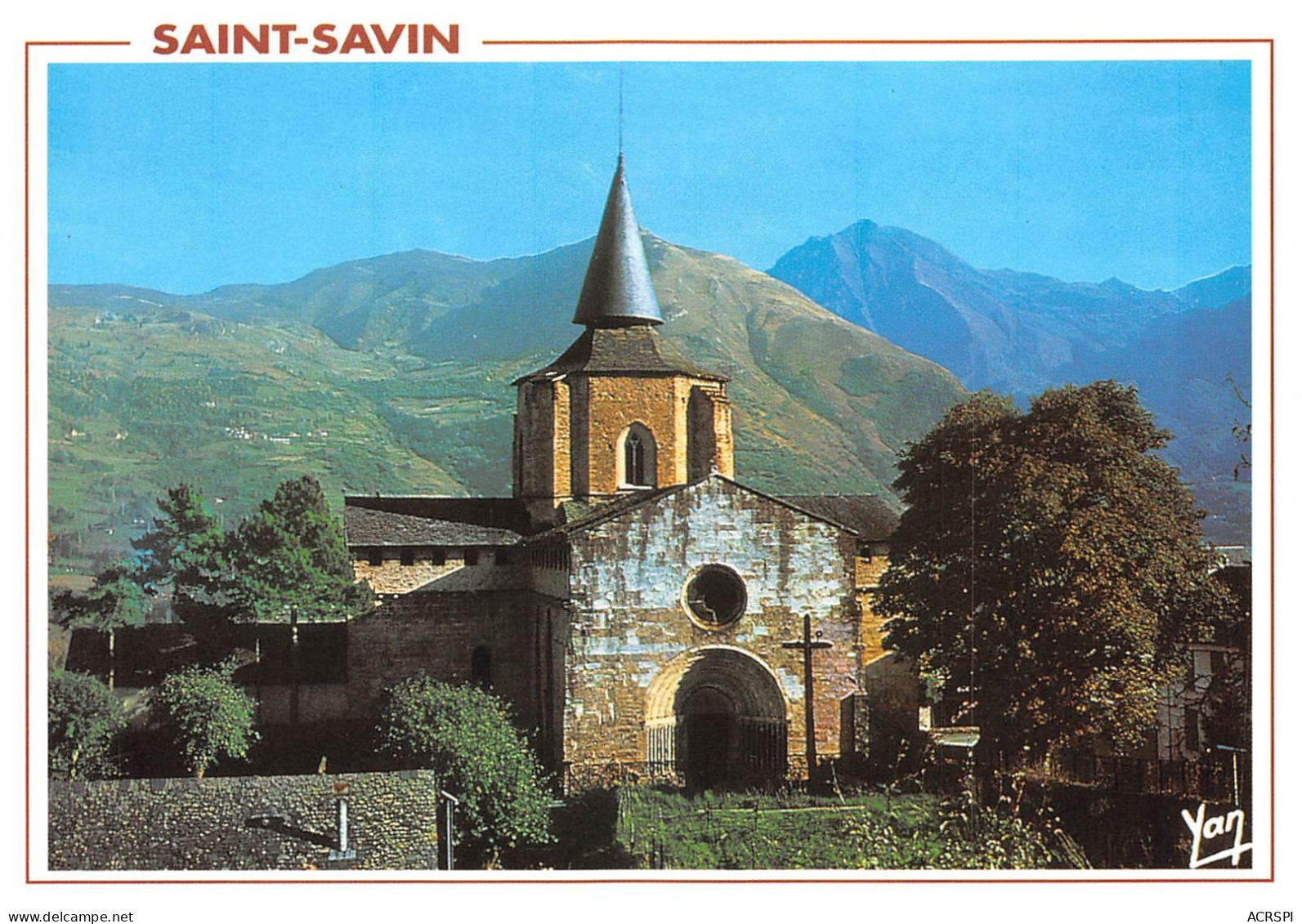 65 Argelès-Gazost SAINT-SAVIN L'église (Scan R/V) N° 24 \MS9003 - Argeles Gazost