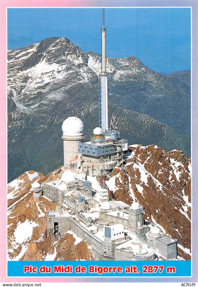 65 Bagnères-de-Bigorre Le PIC DU MIDI L'Observatoire Coupole Et Antennes 2877 M (Scan R/V) N° 45 \MS9002 - Bagneres De Bigorre