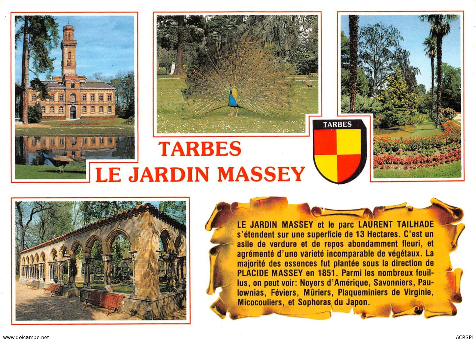 65 TARBES Le Jardin MASSEY (Scan R/V) N° 4 \MS9003 - Tarbes
