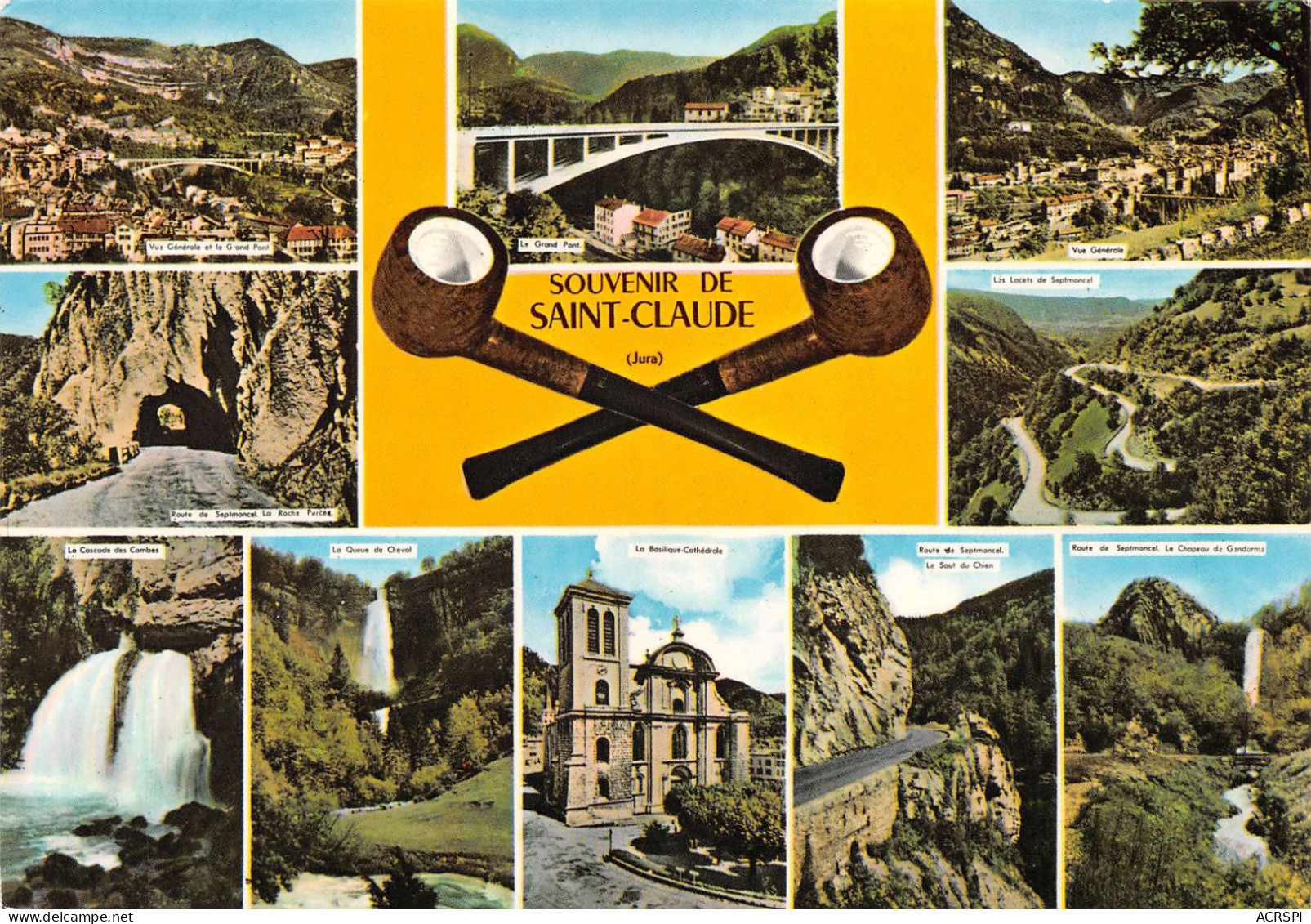 39 SAINT-CLAUDE Multivue Souvenir (Scan R/V) N° 18 \MS9019 - Saint Claude