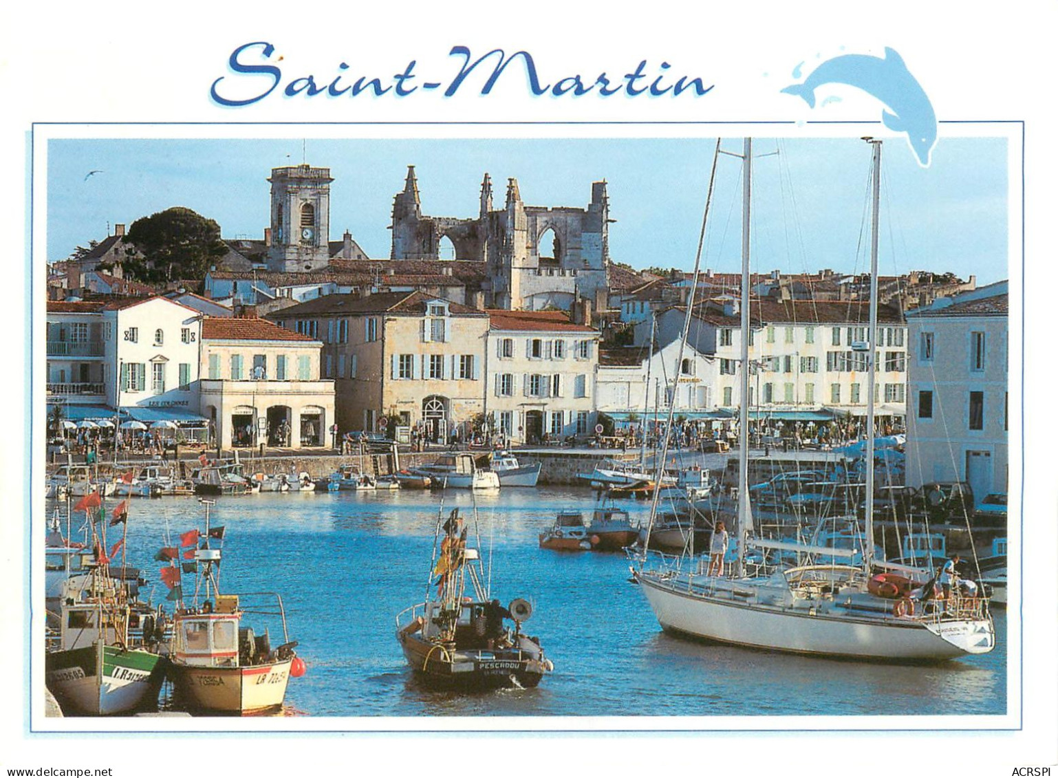 17 SAINT-MARTIN-DE-Ré Le Port Et L'église (Scan R/V) N° 33 \MS9017 - Saint-Martin-de-Ré