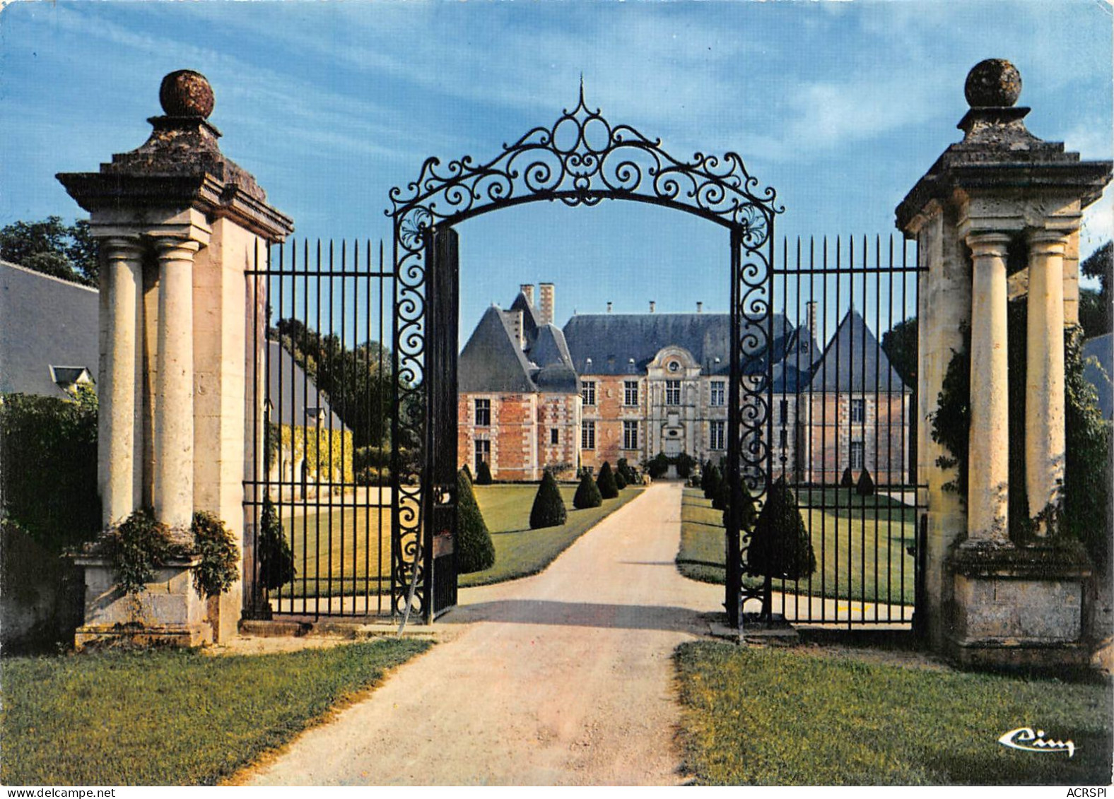 18 JUSSY-CHAMPAGNE Grille Du Chateau Carte Vierge Non Circulé éd Combier (Scan R/V) N° 53 \MS9016 - Saint-Amand-Montrond