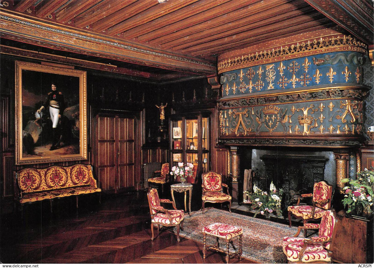 18 AINAY-le-VIEIL Grand Salon Du Chateau Carte Vierge Non Circulé éd CIM (Scan R/V) N° 34 \MS9016 - Saint-Amand-Montrond