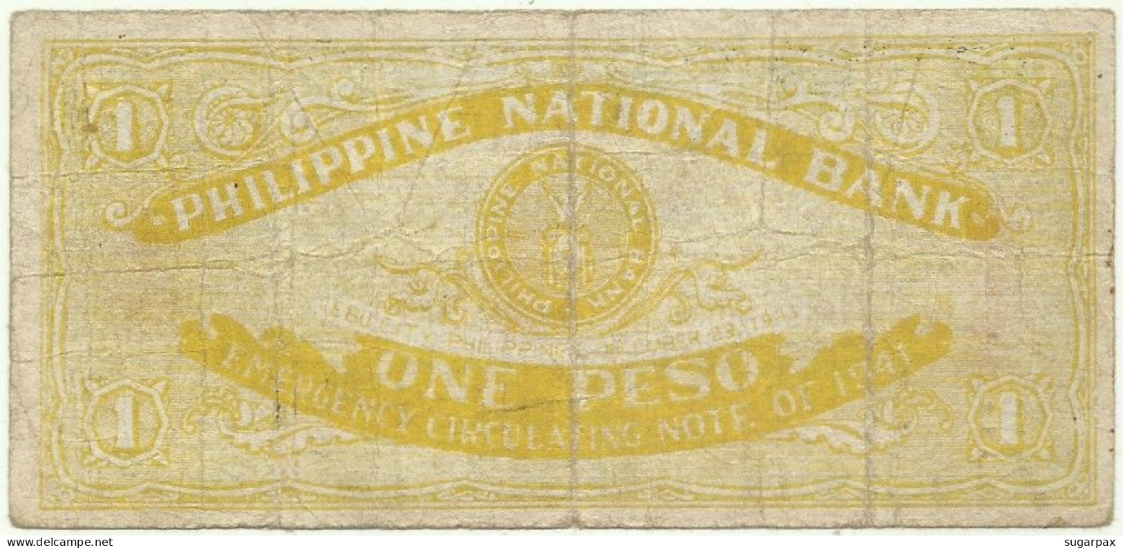 PHILIPPINES - 1 Peso - 1941 - Pick S 215 - Philippine National Bank CEBU - Philippines