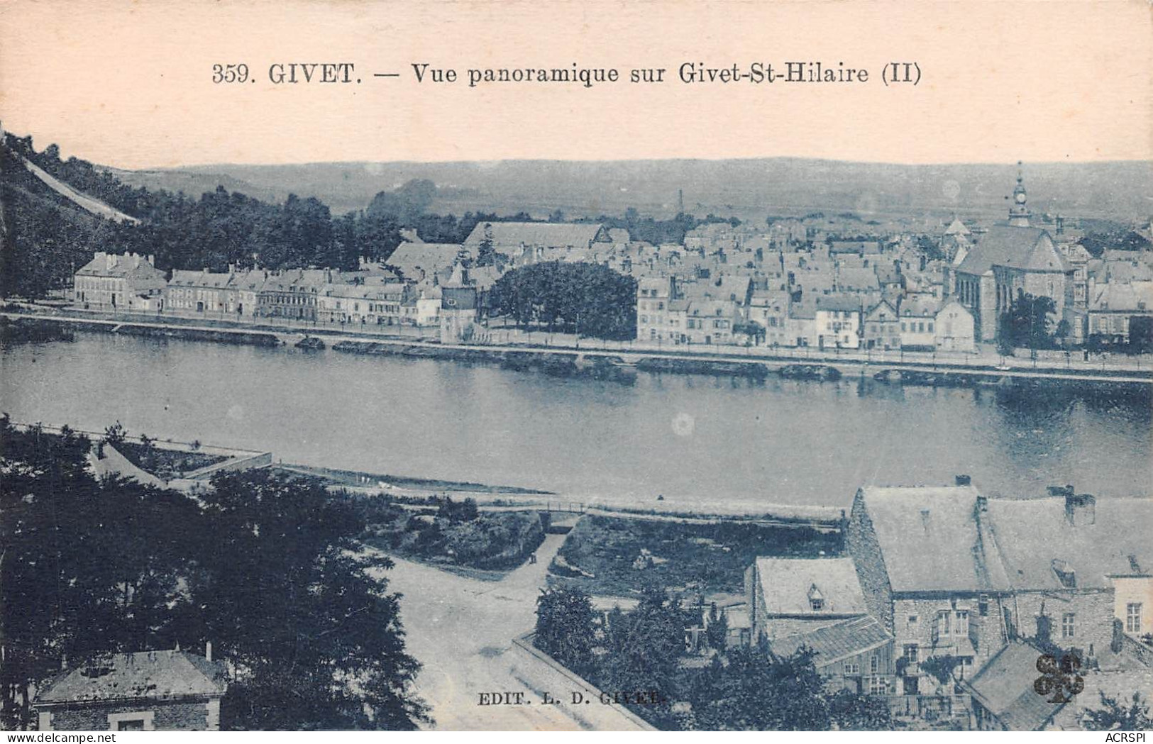 08 GIVET Vue Panoramique Quartier Saint-Hilaire (Scan R/V) N° 63 \MS9014 - Givet