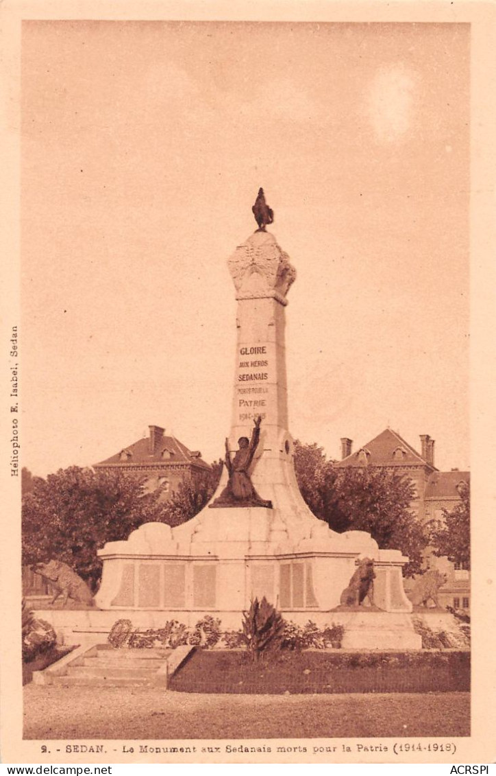 08 SEDAN Le Monument Aux Morts Sedanais (Scan R/V) N° 13 \MS9014 - Sedan