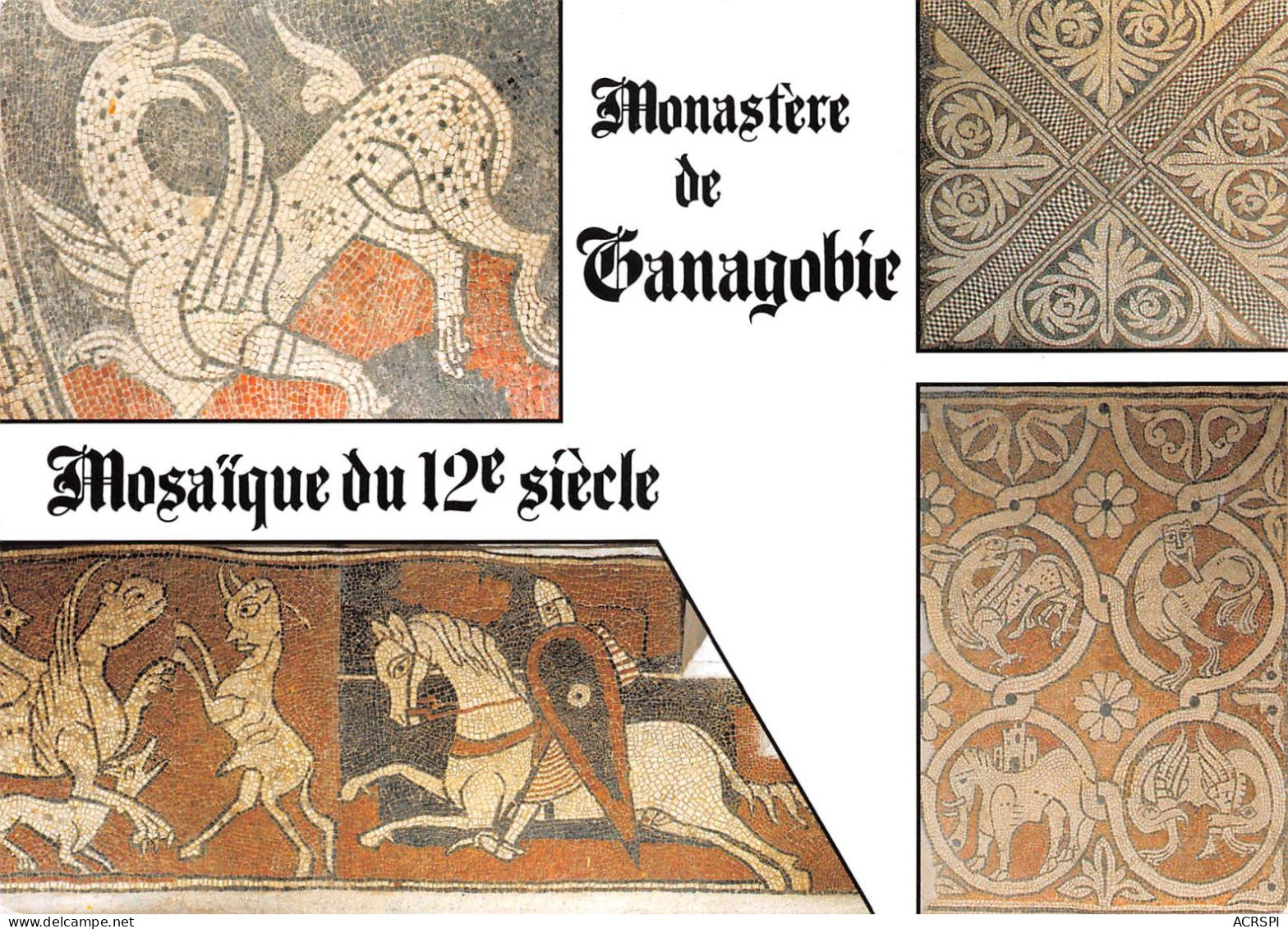 04 GANAGOBIE Le Monastère Mosaique (Scan R/V) N° 4 \MS9013 - Otros & Sin Clasificación