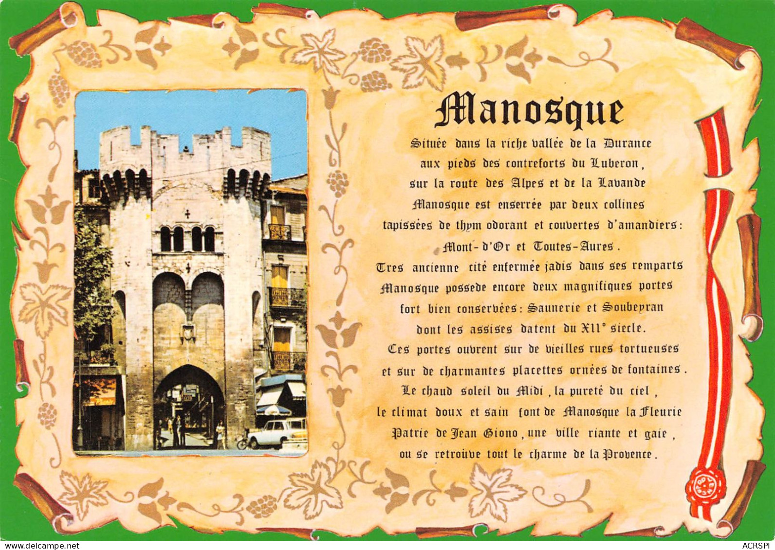 04 MANOSQUE Poeme (Scan R/V) N° 31 \MS9011 - Manosque