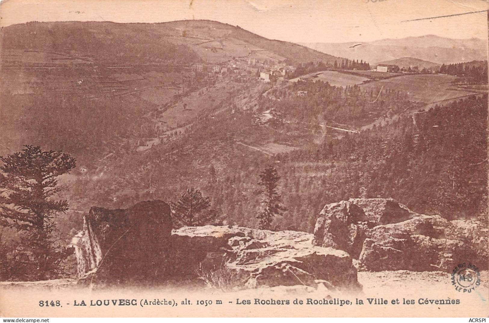 07 LA LOUVESC Rochers De ROCHELIPE (Scan R/V) N° 26 \MS9010 - La Louvesc