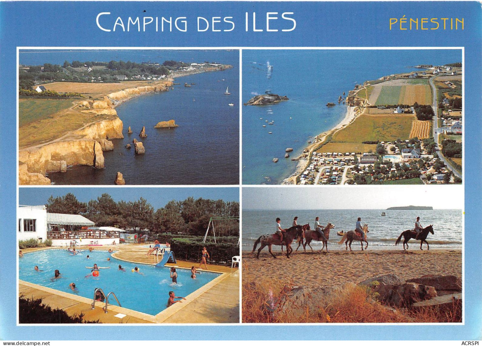 56 PENESTIN La Presqu'île Camping Des îles à La Pointe Du BILE éd JACK (Scan R/V) N° 5 \MS9030 - Pénestin