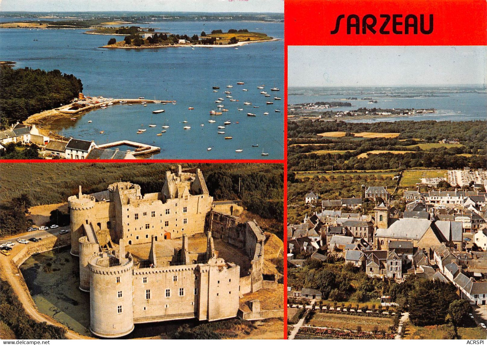 56 SARZEAU Le Port De LOGEO Le Chateau Et Le Bourg (Scan R/V) N° 44 \MS9029 - Sarzeau