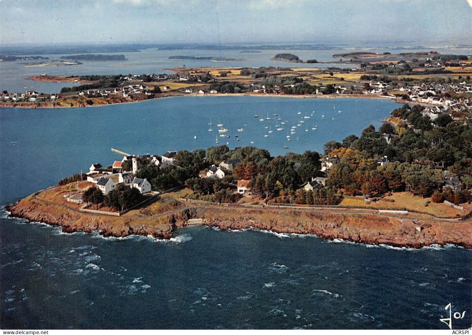 56 RHUYS Arzon PORT-NAVALO Vue Générale Et Les îles Aux Moines (Scan R/V) N° 37 \MS9025 - Arzon