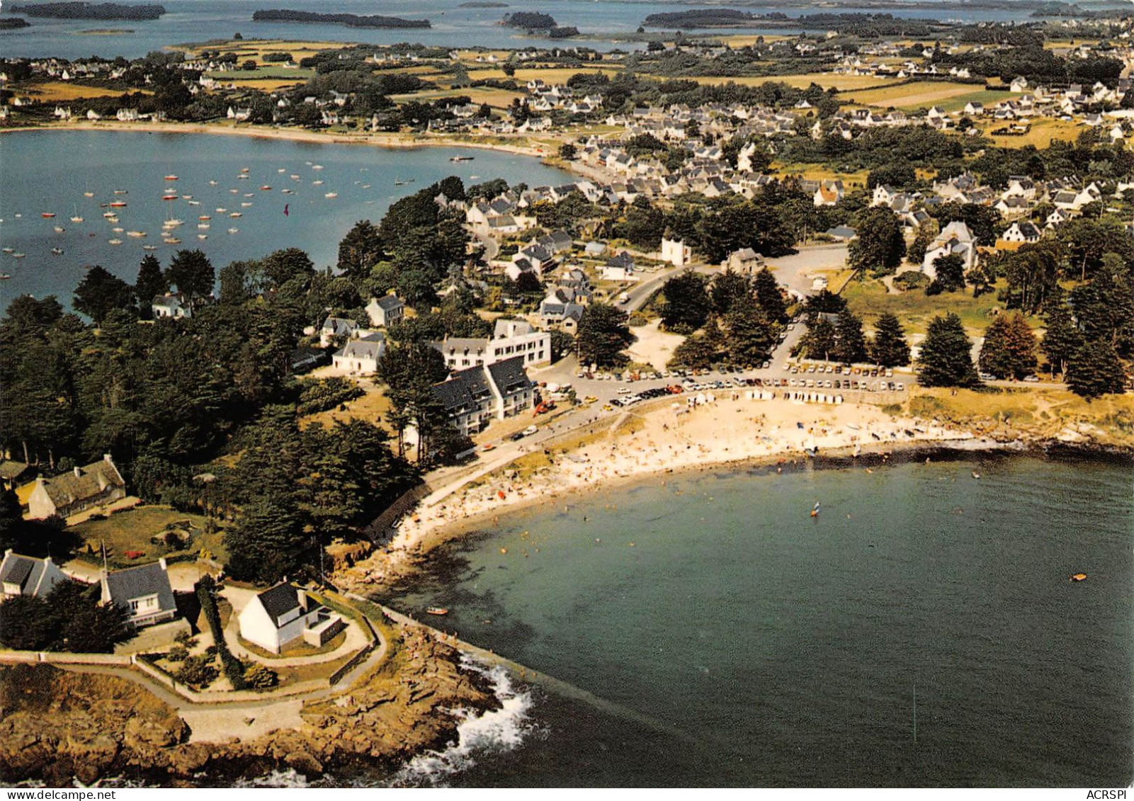 56 RHUYS Port NAVALO La Plage Vue Aérienne (Scan R/V) N° 25 \MS9025 - Arzon