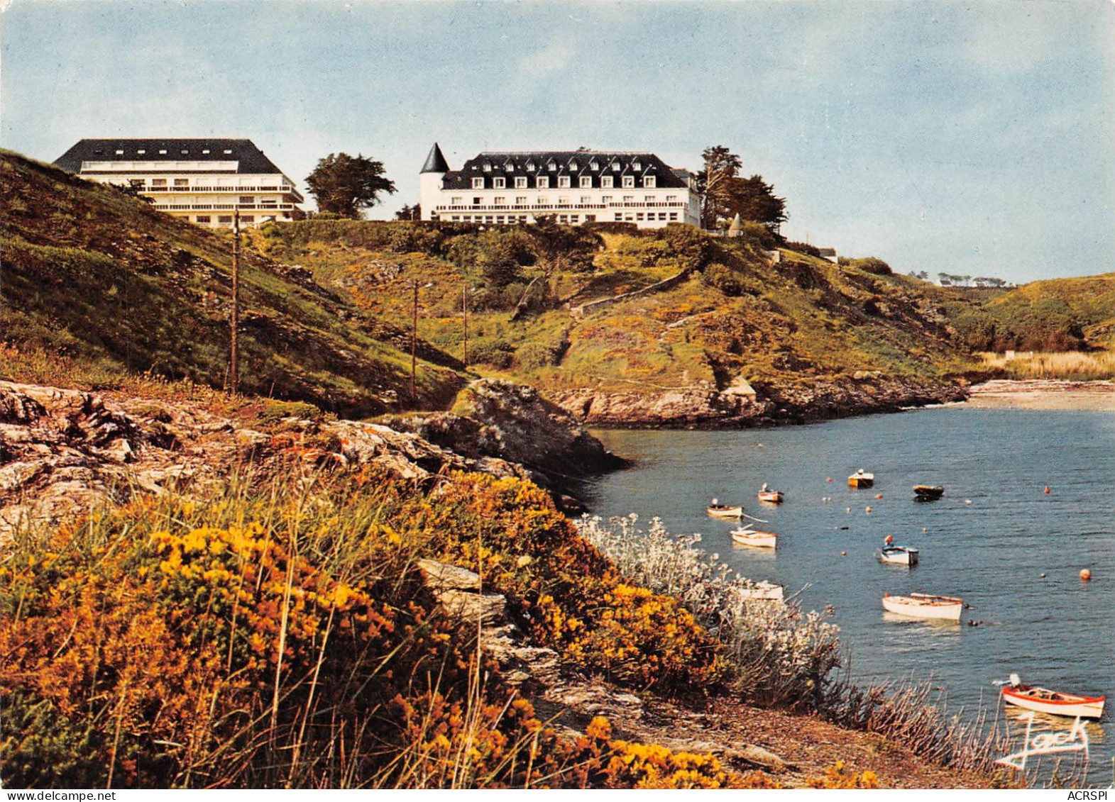 56 BELLE-ÎLE-EN-MER BANGOR Anse De Goulphar Hotel CASTEL-CLARA Et Le Manoir (Scan R/V) N° 19 \MS9024 - Belle Ile En Mer