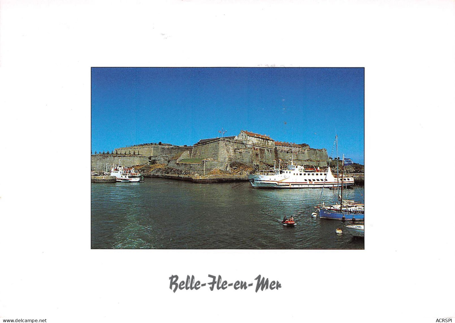 56 BELLE-ÎLE-EN-MER La Citadelle Entrée Du Port (Scan R/V) N° 6 \MS9024 - Belle Ile En Mer