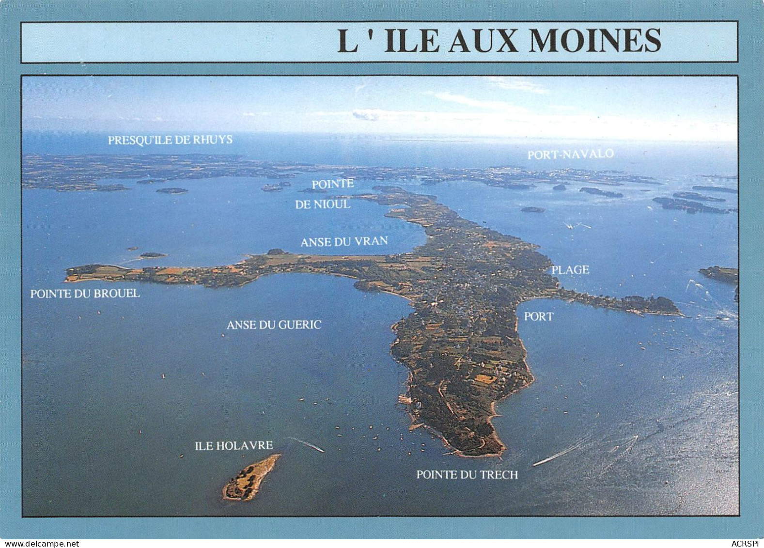 56 L'île Aux Moines L'entrée Du Golfe Vue Générale (Scan R/V) N° 23 \MS9023 - Ile Aux Moines