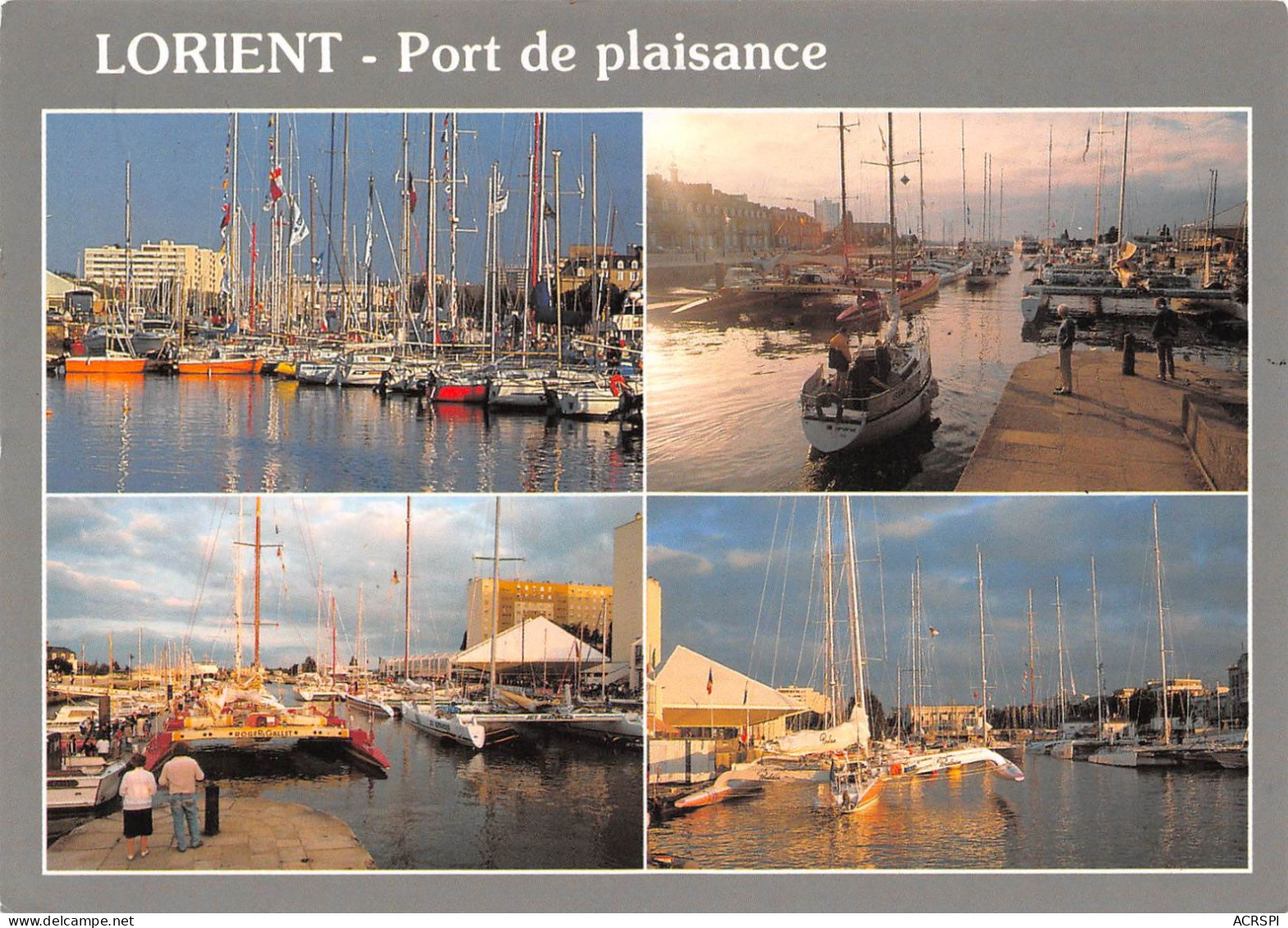 56 LORIENT Animation Du Bassin à Flot Départ De Transatlantique (Scan R/V) N° 22 \MS9021 - Lorient