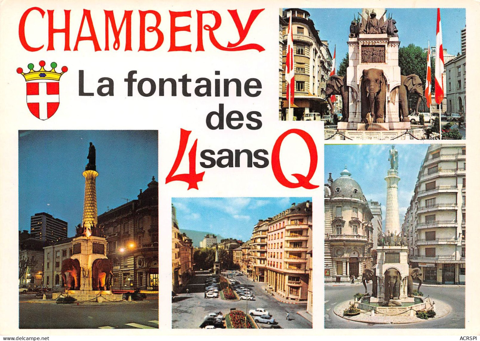 73 CHAMBERY La Fontaine Des 4 Sans Q (Scan R/V) N° 25 \MS9038 - Chambery