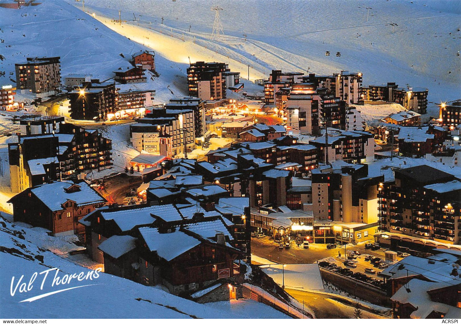 73 VAL-THORENS Crépuscule Sur Le Coeur De La Station (Scan R/V) N° 26 \MS9037 - Val Thorens