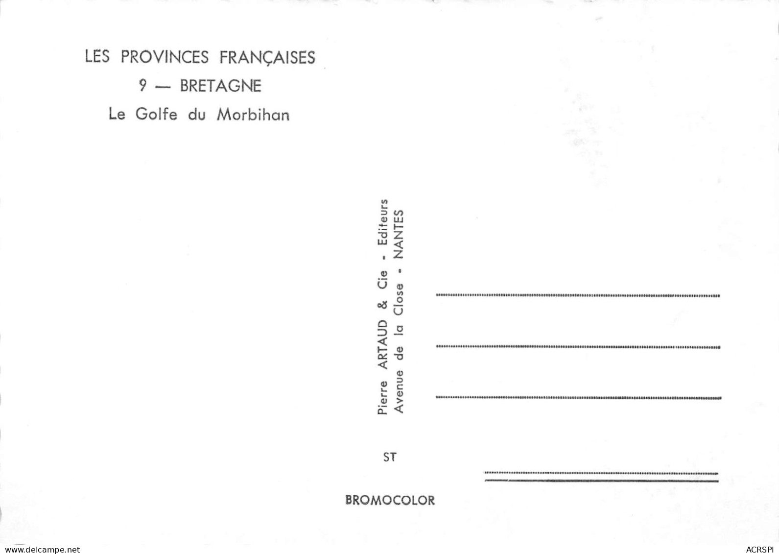 56 Le Golfe Du Morbihan (Scan R/V) N° 2 \MS9036 - Arradon