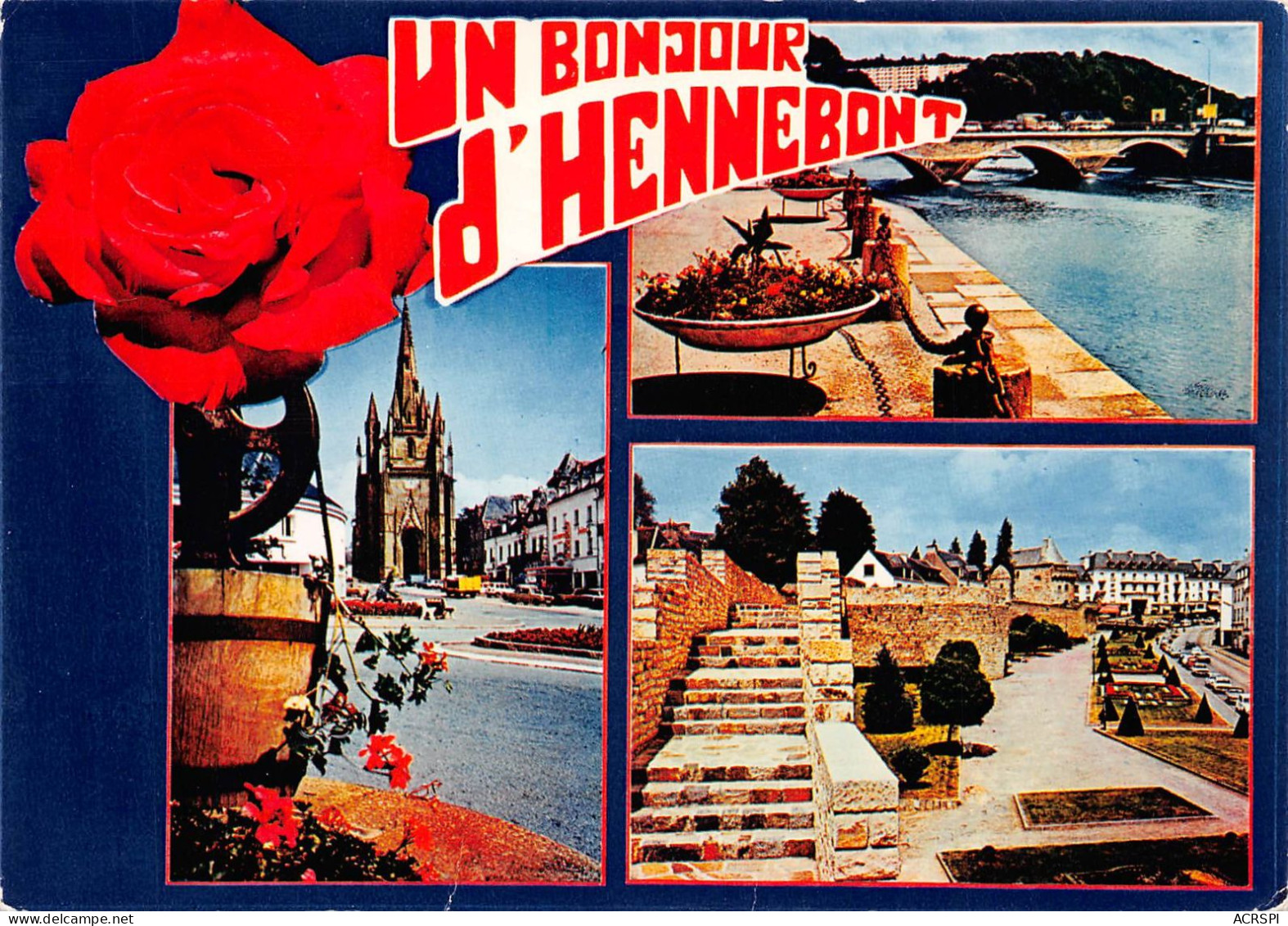 56 HENNEBONT Un Bonjour (Scan R/V) N° 19 \MS9035 - Hennebont