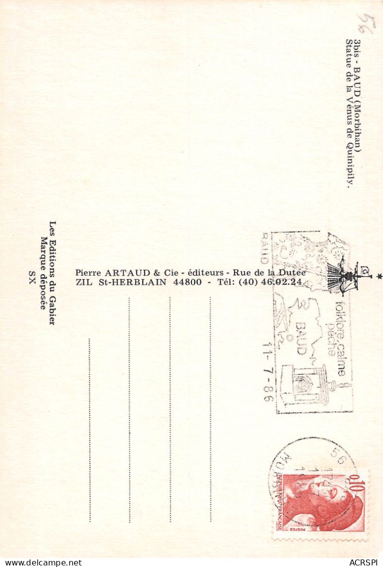 56 BAUD La Vénus De Quinipily (Scan R/V) N° 51 \MS9034 - Baud