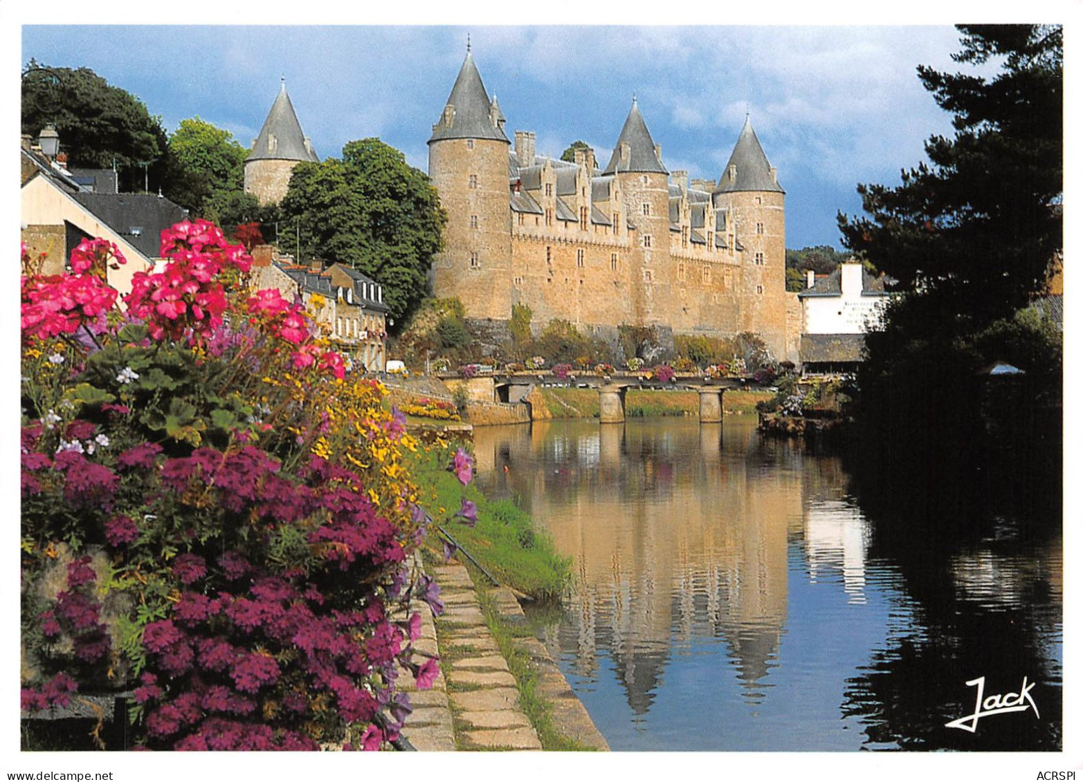 56 JOSSELIN Le Chateau Sur Les Rives De L'OUST éd Jack (Scan R/V) N° 21 \MS9033 - Josselin