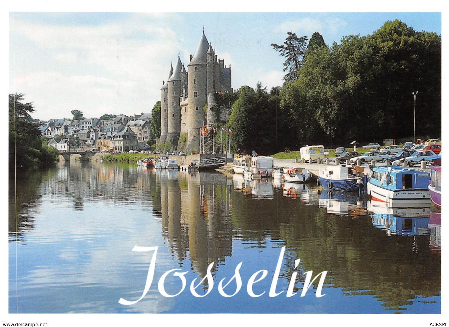 56 JOSSELIN Péniches Sur Les Rives De L'OUST (Scan R/V) N° 20 \MS9033 - Josselin